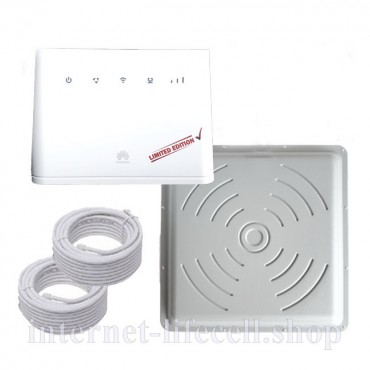 4G WI-FI комплект Інтернет для села, дачі, офісу, квартири із зовнішньою антеною (Huawei B 311 і МІМО 24 Дб)