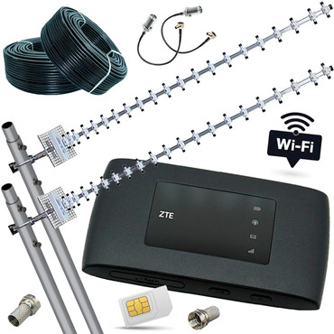 4G Інтернет комплект Потужний і Портативний (Роутер ZTE 920U + Антена 42 Децибела)